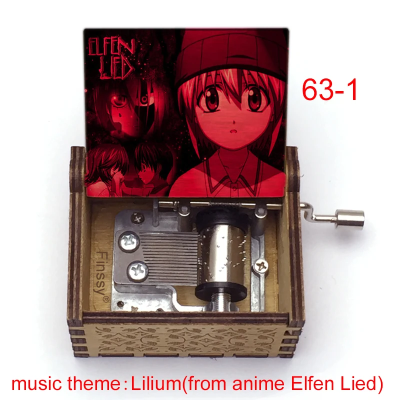 Anime Music Box 18-Note Wood Lilium lucy