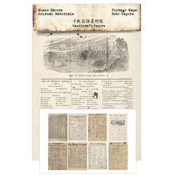 Vintage Newspaper - Style Decorative Paper for Scrapbooking and Crafting (Old Newspapers)