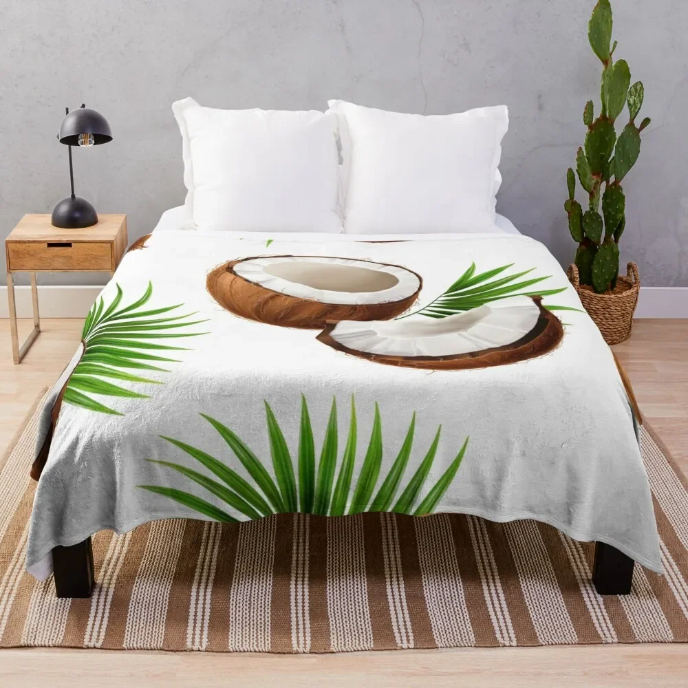 

COCONUTS PATTERN Throw Blanket Sleeping Bag Extra Large Throw Thins Blankets