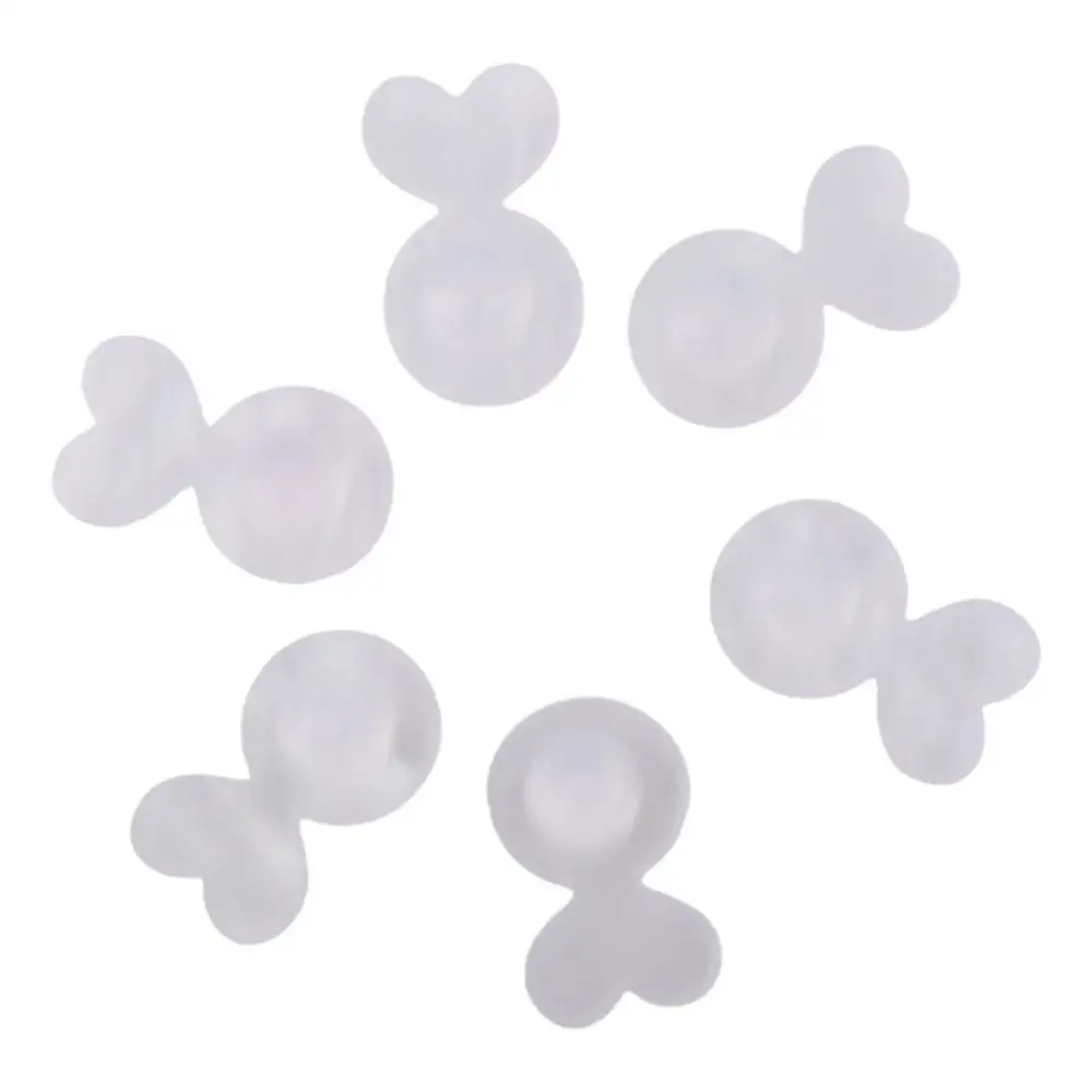 Rubber Earring Lifter Backs Acrylic White Rubber Earring Backs Transparent Ear Stabilizers for Droopy Ears