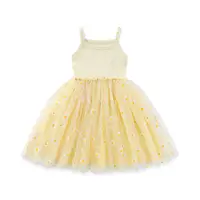 Robe d'été coréenne pour filles de 0 à 6 ans, jolie robe à bretelles en maille à motif marguerite pour bébés et enfants, idéale pour la plage et les vacances 3