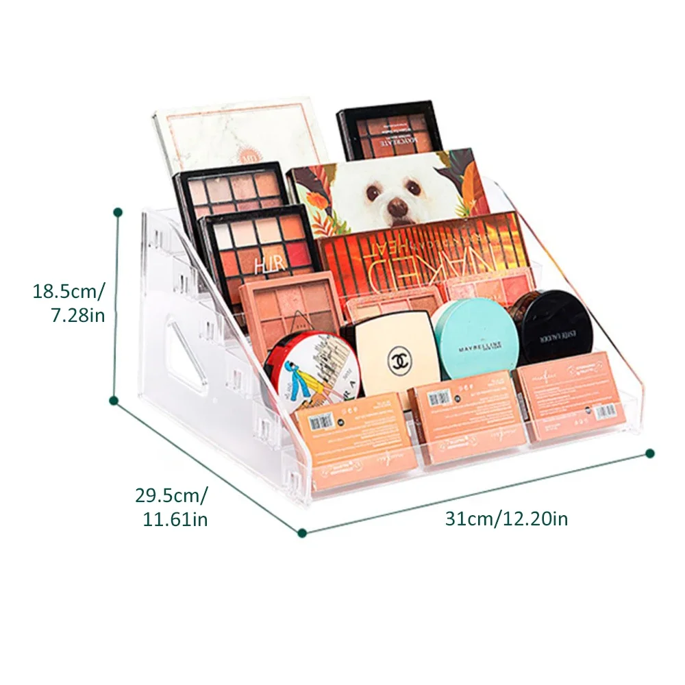 Eyeshadow Palette Organizer Acrylic Display Case for Lipstick Nail Polish Cosmetics Storage Rack Perfume Makeup Racks Organizer