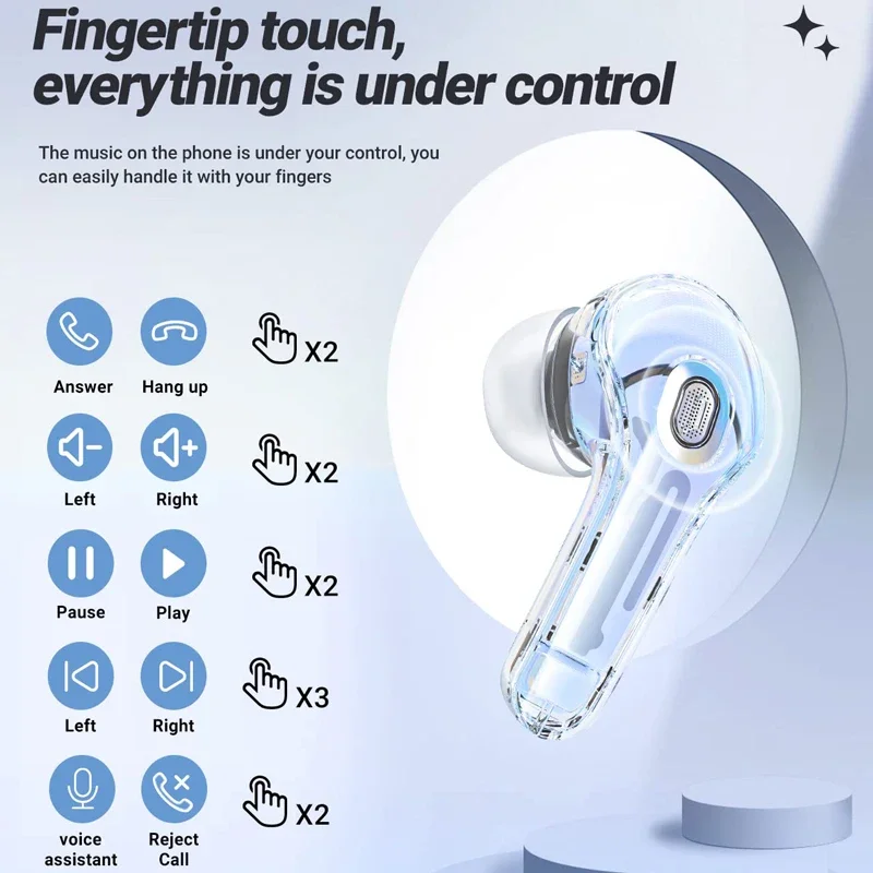 Фото Tws-наушники T8 с поддержкой Bluetooth и ЖК-дисплеем №5