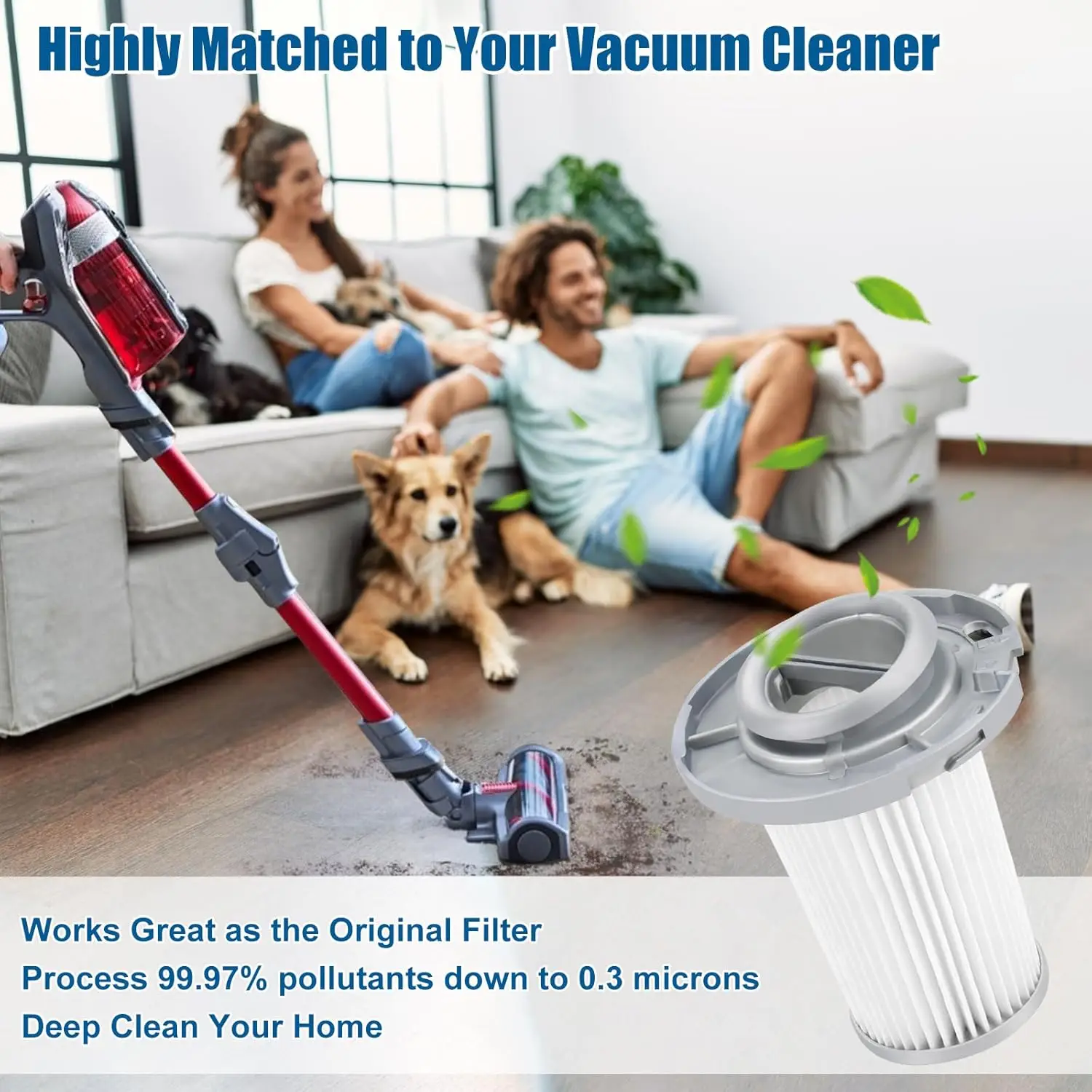 Replacement HEPA Filters for Rowenta X-Force Flex 8.60 Tefal X-pert 6.60 TY6878 Cordless Vacuum Cleaner Part No.ZR009005