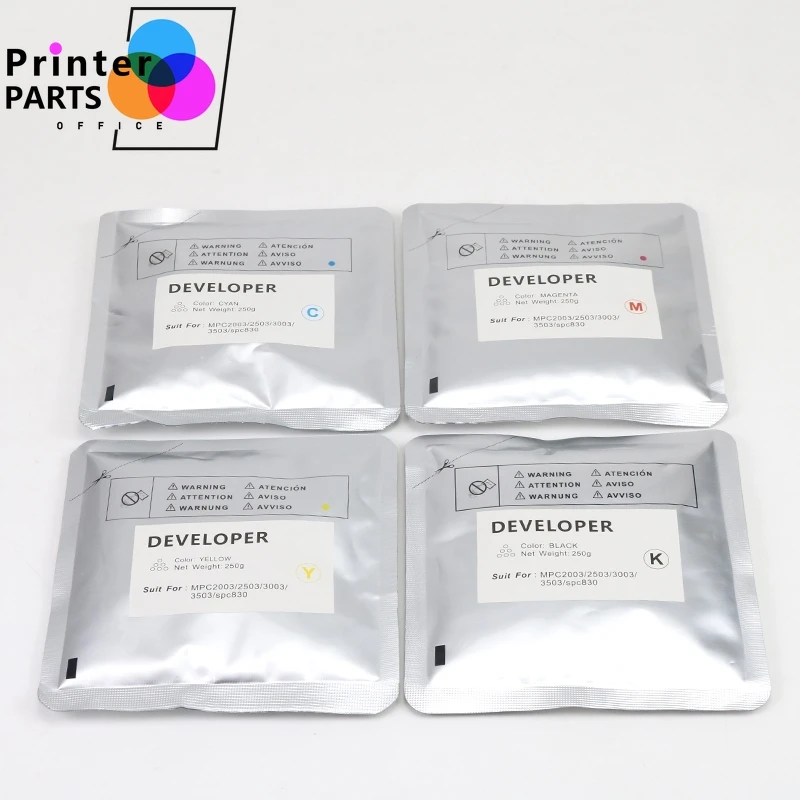 

1 шт., CMYK MPC 2503 порошок разработчика, совместимый с Ricoh MPC2003 MPC2503 MPC3003 MPC3503 MPC4503 MPC5503 MPC6003