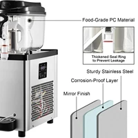 VEVOR Commercial Slushy Machine 6L x 2 Tanks 50 Cups Stainless Steel Margarita Smoothie Frozen Drink Maker for Bars and Home Use 2