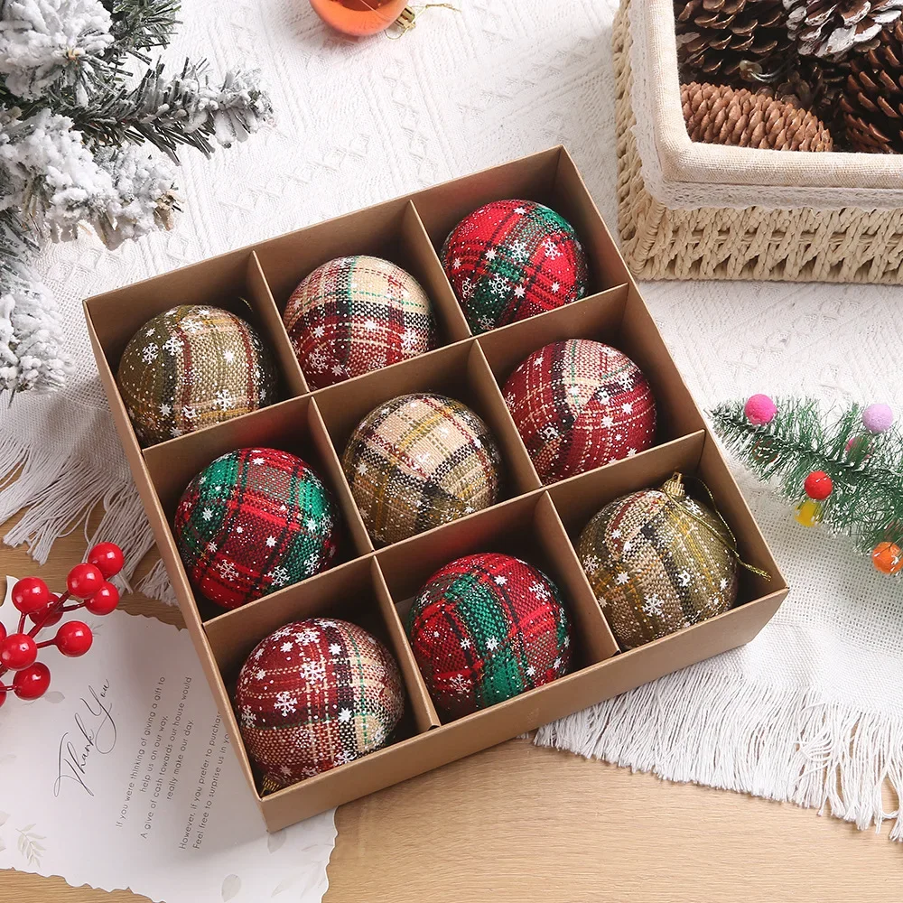 thumbnail image 1 of 8cm Inlaid Crystal Large Christmas Ball Creative Christmas Tree Hanging Ornaments Holiday Hanging Decorations, 1 of 5
