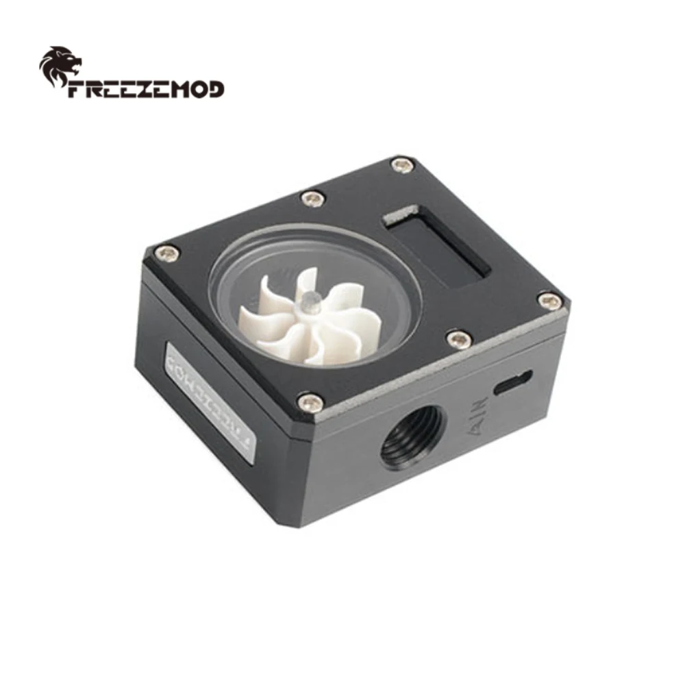 Zemod-flowmeter Temperatura Display Pom Termômetro Fluxo Cubóide Sensor va Tela Lcd Smart Gamer pc Watercooling Mod Wdxs-t4 - Imagem 3