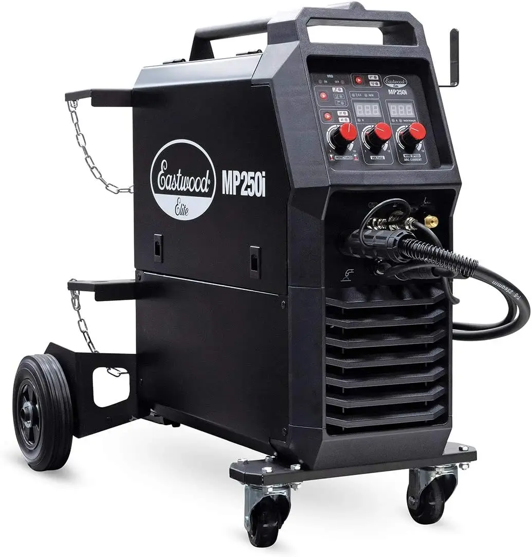 MP250i Elite Multi-Process Welder MIG-TIG-ARC Welding Machine Set Rated Duty Cycle of 60% at 250 Amps Black