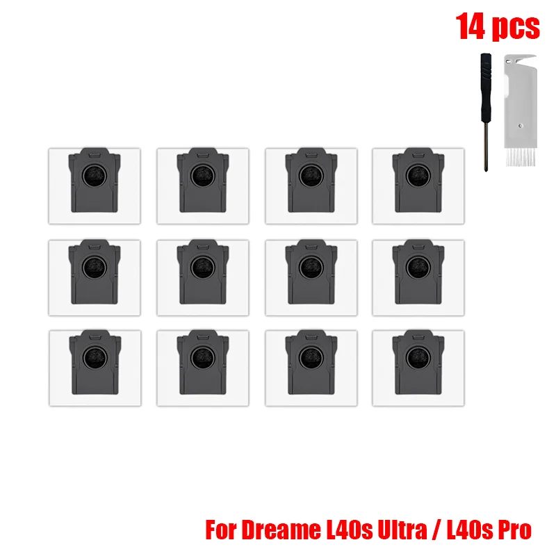 Premium Vacuum Cleaner Replacement Accessory Kit - Main Side Brush, Filter, Mop Cloths, Dust Bag
