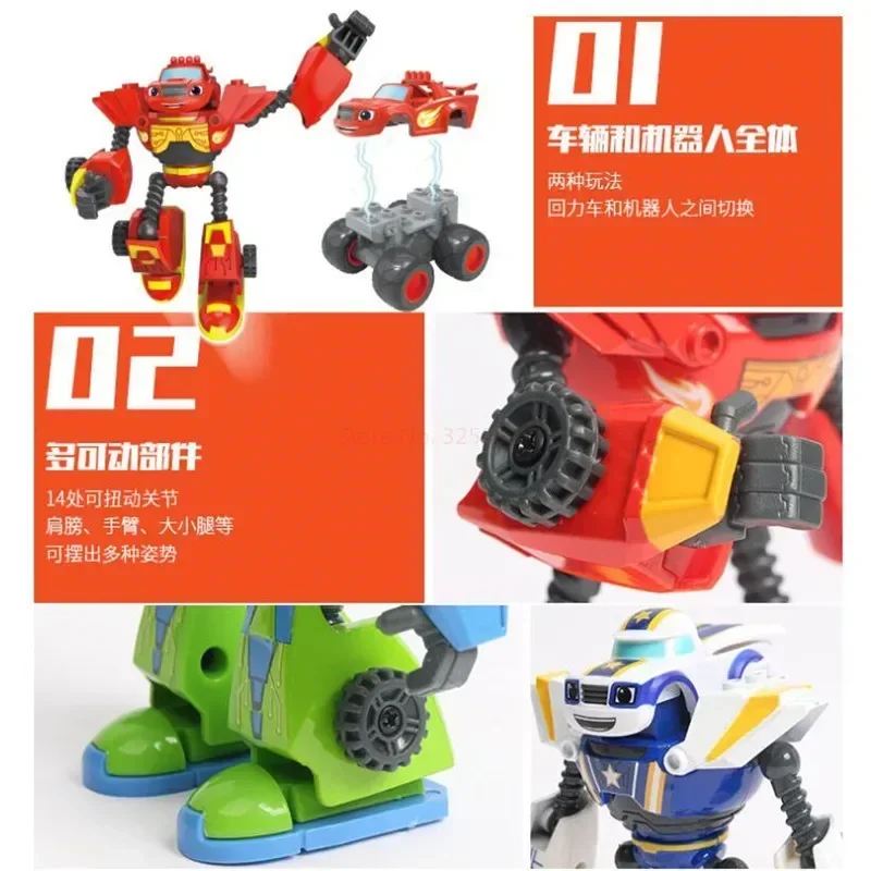 Blaze Monster Machines Deformed Car Action Figure Toy - Anime-Inspired Collectible Gift for Boys