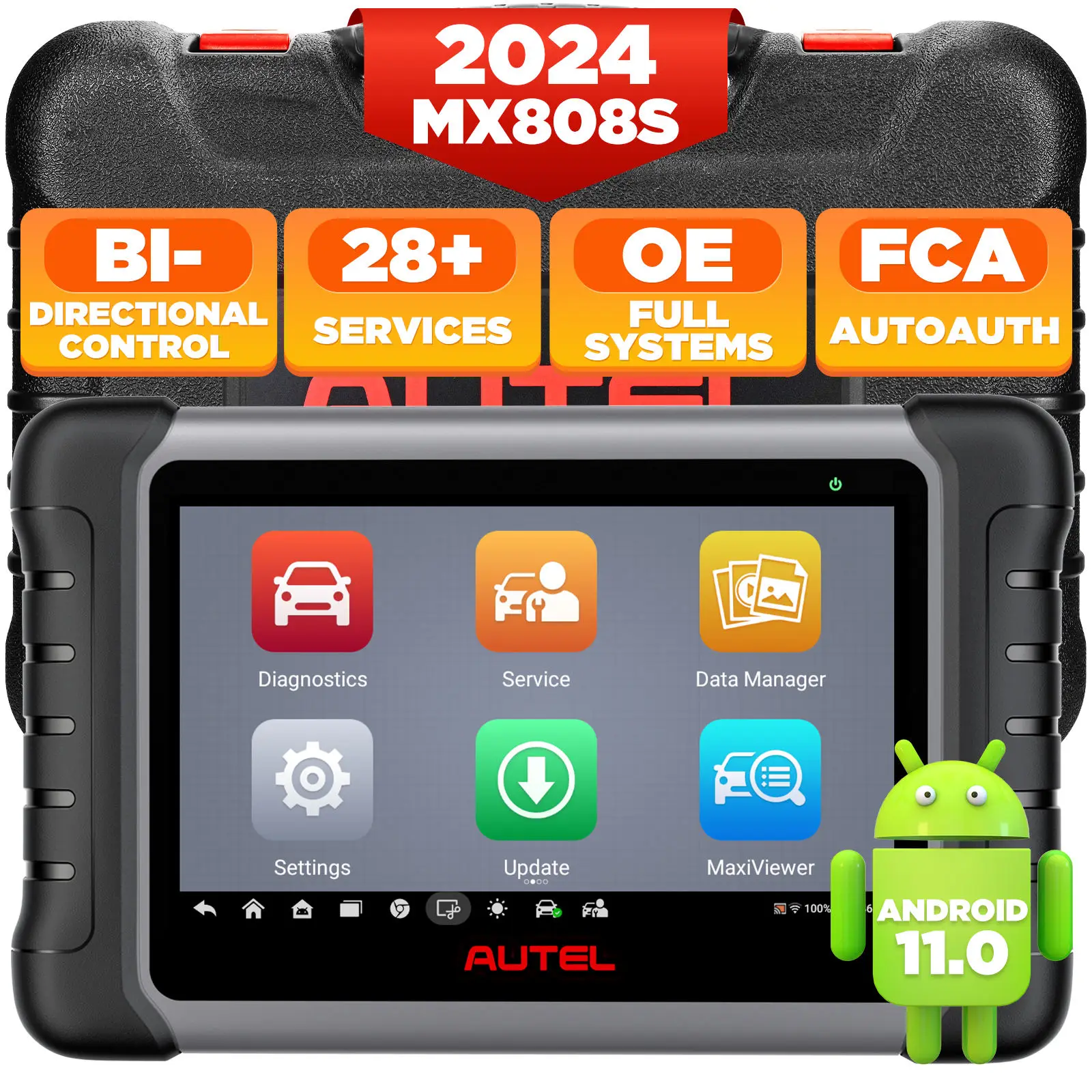 Autel MaxiCheck MX808S двунаправленный диагностический инструмент для комплексной диагностики