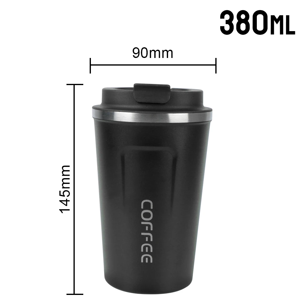 Stainless Steel Leak-Proof Travel Thermo Mug - Double-Walled Insulated Coffee Cup