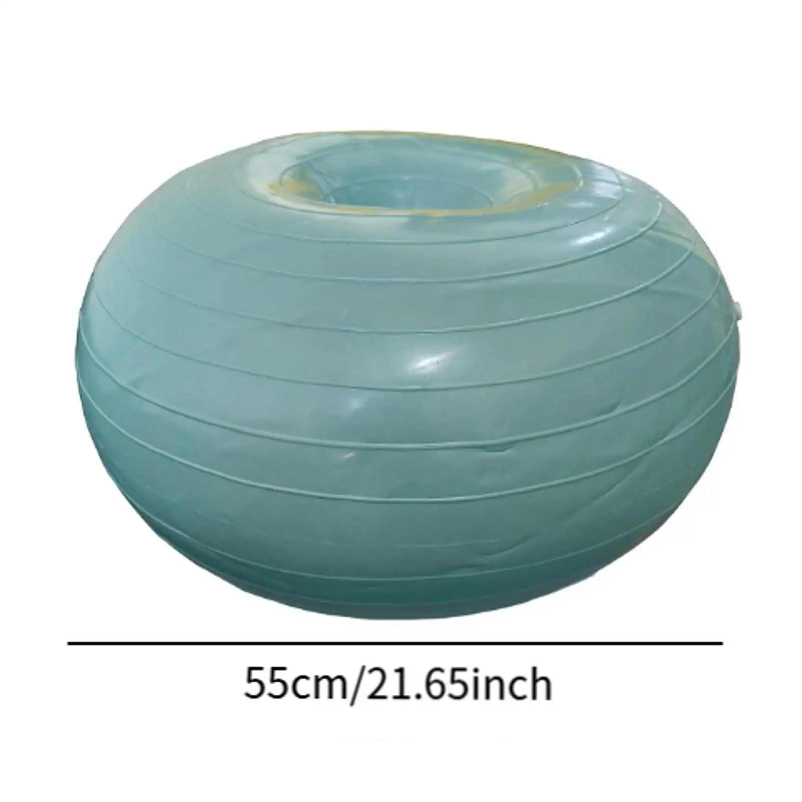 Inflatable Exercise Ball Balance Stability Training Donut Ball Chair Stability for Core Training Yoga Pilates Workouts Gym