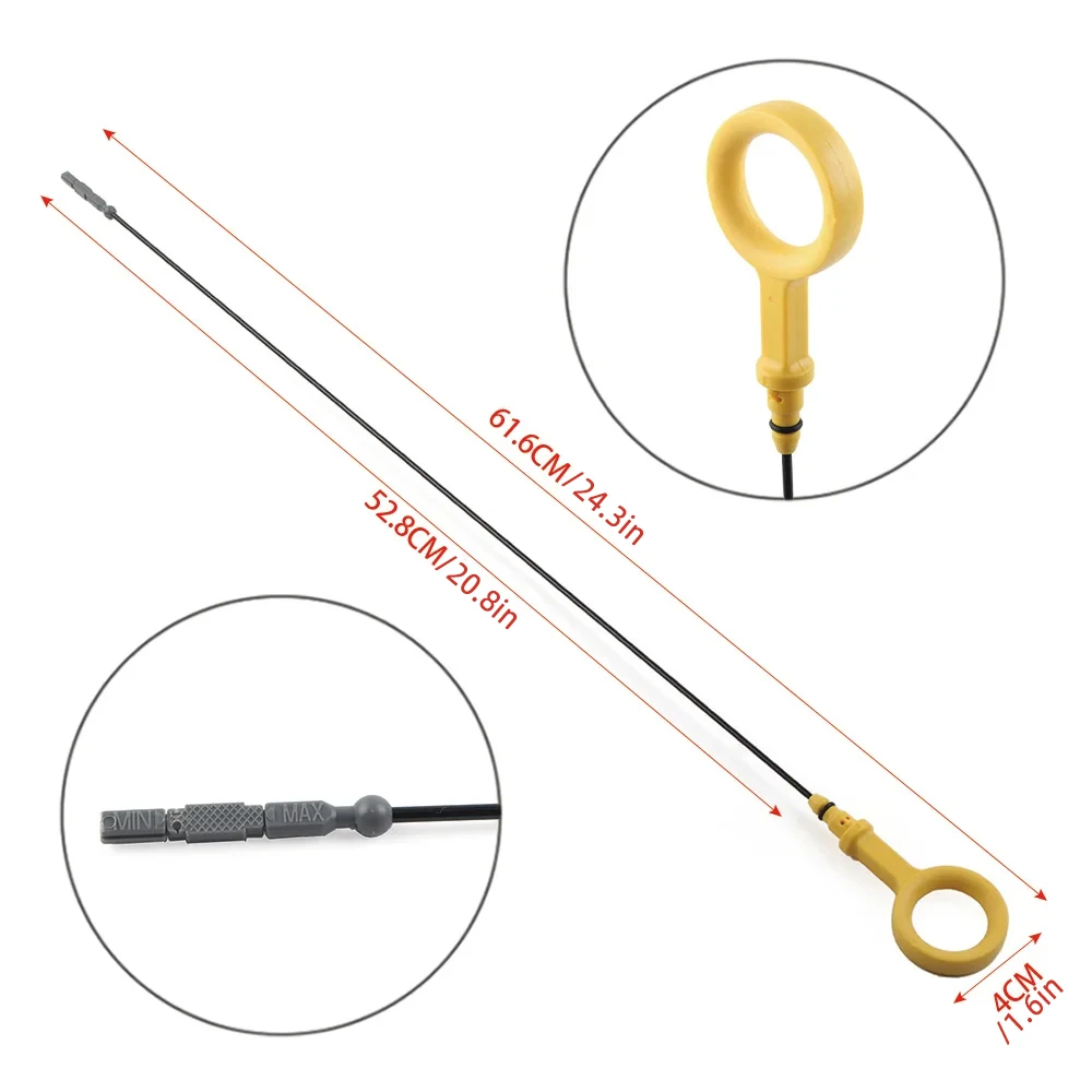 61.6cm Diesel Engine Oil Dipstick 1pcs For A4 A5 A6 A8 S4 S5 059115611AB FOR 2.7 AND 3.0 DIESEL ENGINES ONLY 2