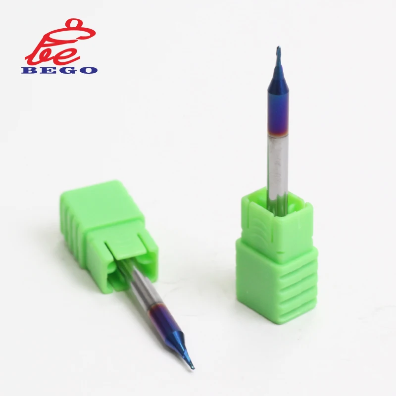 HRC55 HRC60 HRC65 마이크로 볼 노즈 엔드 밀, CNC 조각 비트, 황소 밀링 커터, R0.1 R0.15 R0.2 R0.25 R0.3 R0.35 R0.4 R0.45 mm