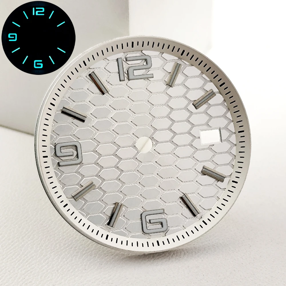 Premium Men's Watch Silver Case with Sapphire Dial and Full-Body Mirror Box