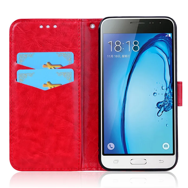 For Samsung Galaxy J3 2016 Case Leather Wallet Phone Case for Samsung J3 2016 J310F J320F Flip Case For Samsung J3 2016 Fundas 5