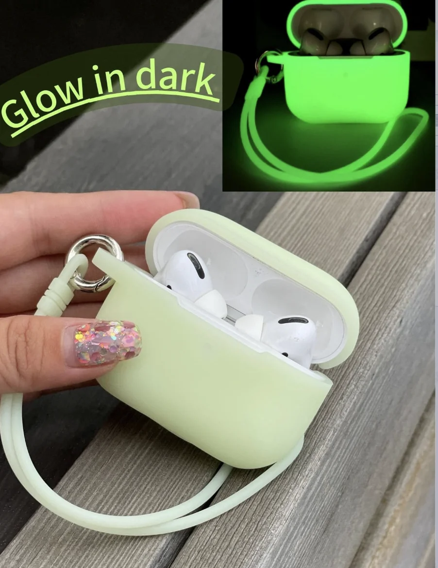 Silicone Case Airpods Glow In The Dark Case Glow In The Dark - Main Image