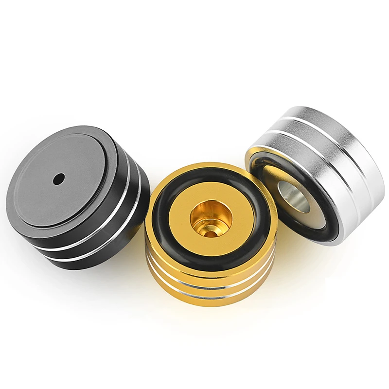 Iunipusy 8 Punte Per Altoparlanti, In Lega Di Alluminio Di Alta Qualità, Con Piastre Di Assorbimento Degli Urti, Punte Per Altoparlanti Per Dispositivi HiFi, Giradischi, Altoparlanti - Foto 5