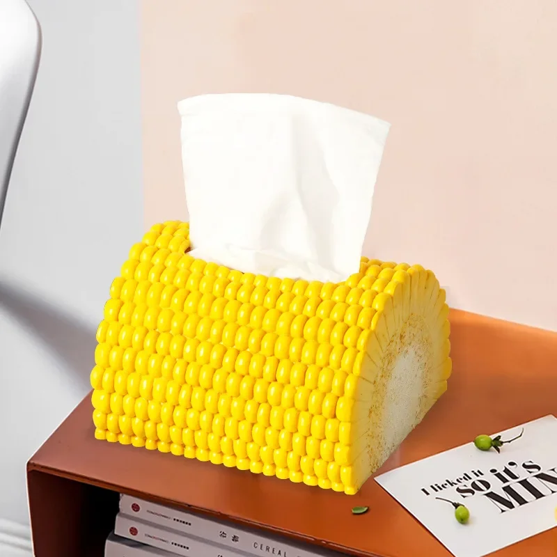 

Creative Maize Tissue Boxes Home Decor Modern Style Interior Desktop Ornament Kitchen Storage Accessories Napkin Container Gift