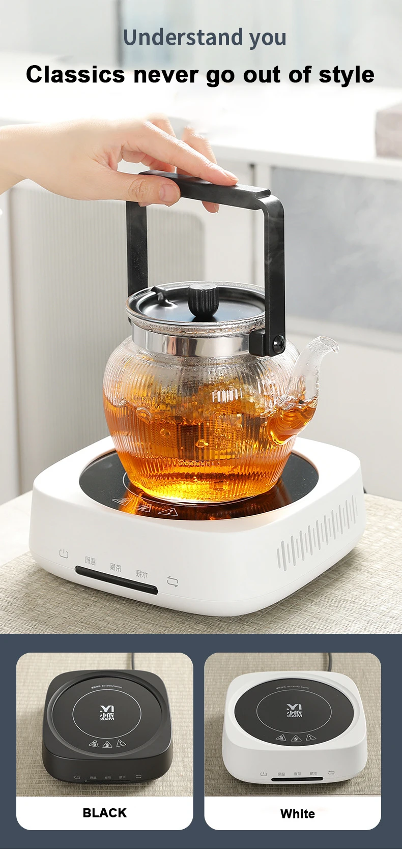 Description Picture 4 of item1000W Electric Ceramic Stove Tea Maker Electric Hot Plate Heater Stove Heating Furnace Tea Stove Household Water Boiler 220V
