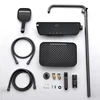 Bathroom Shower Set Ambient Light Piano Button Shower System Set Modern Digital Display Showers Faucet Set Bathroom Accessories 5