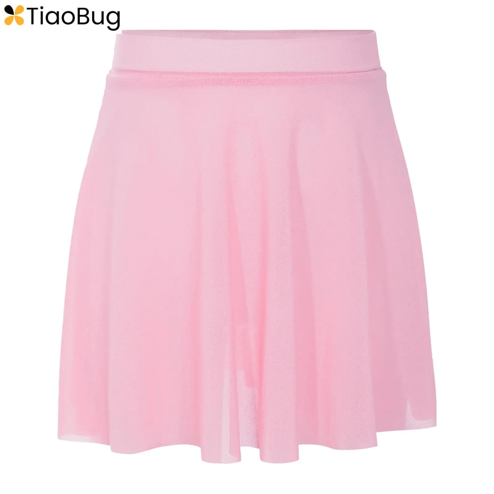 

Kids Girls Ballerina Ballet Dance Tutu Skirt Elastic Waistband Soft Mesh Skirts Gymnastics Training Sport Skirt Dancewear