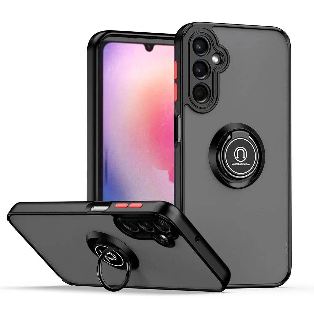 Shockproof Phone Case with Ring Holder - Durable Protective Cover