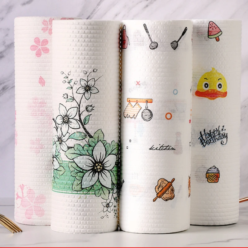 Washable lazy rag dry and wet dualuse disposable dishcloth nonwoven