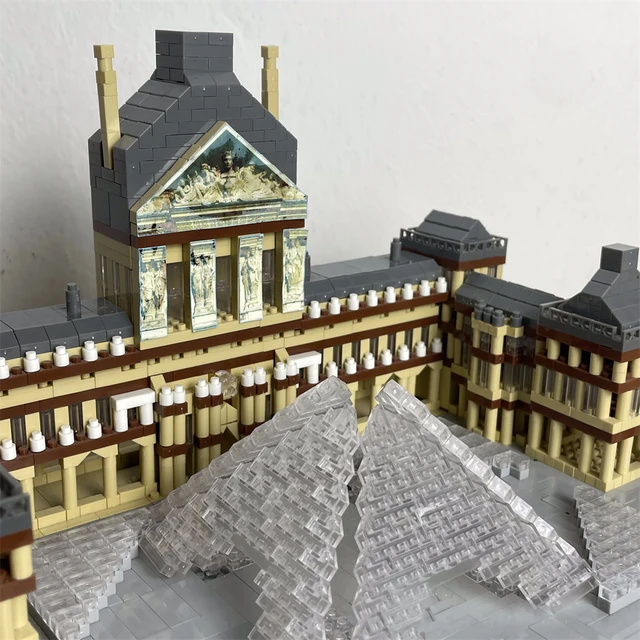 Louvre Museum Micro Mini Building Block Set: Iconic Art Gallery Micro Bricks Model, Exquisite Detailing, High-Quality Material 5