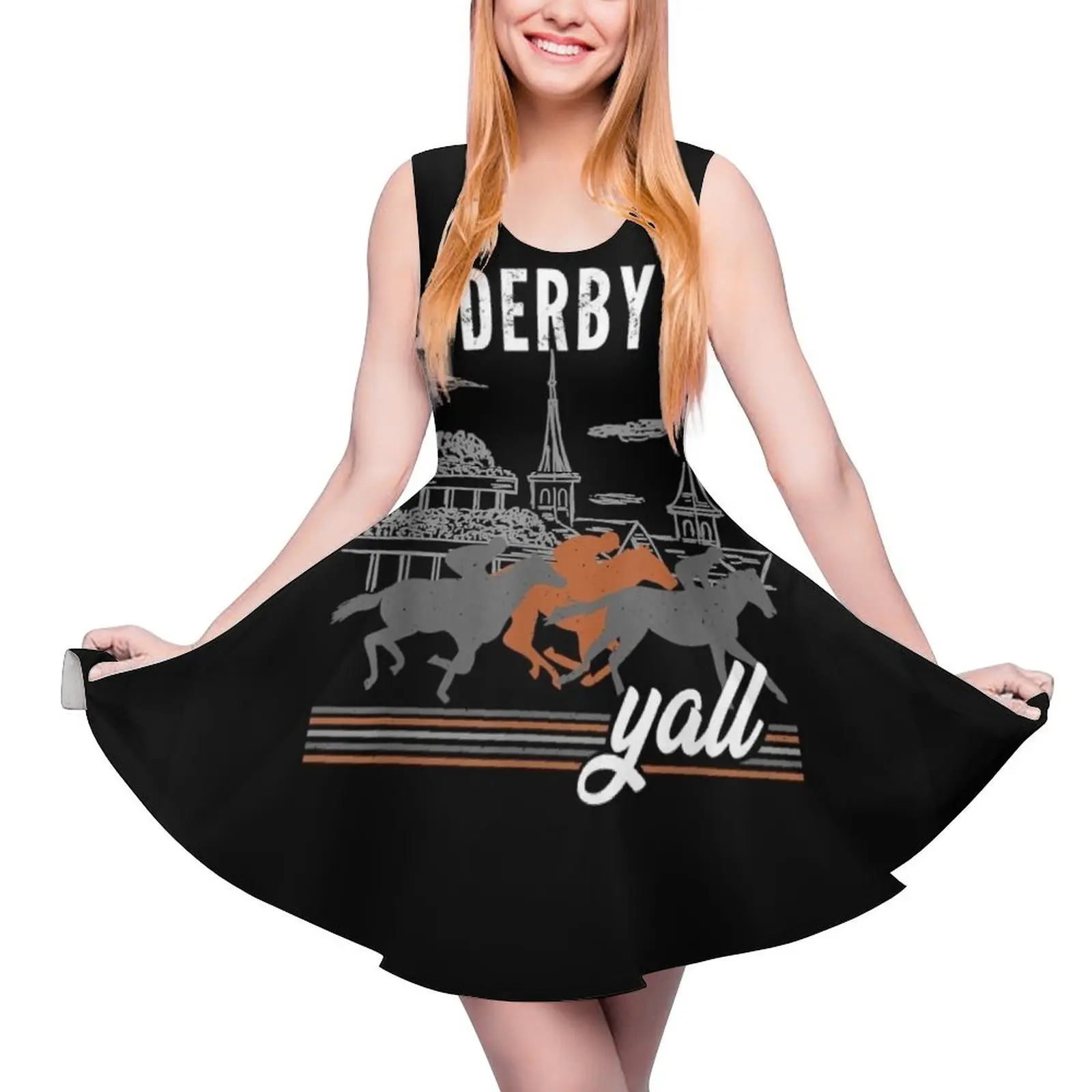 Derby Day 2022 Derby Kentucky horse derby dresses Suit Sleeveless Dress loose womens dress