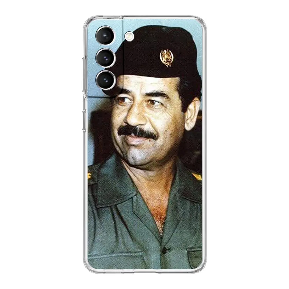 Transparent Soft Phone Case with Arabic Iraq Saddam Hussein Design
