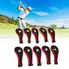 10pcs Golf Club Head Cover Neoprene Golf Head Cover for Woods Irons Golfer Lovers 6