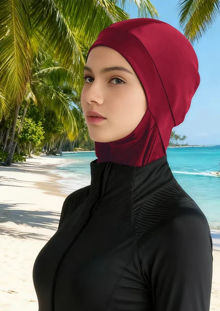 107608-23f852.jpg 1 pièces Burkini Femme Hijab bain bain Hijab femmes été plage instantané Turban casquette