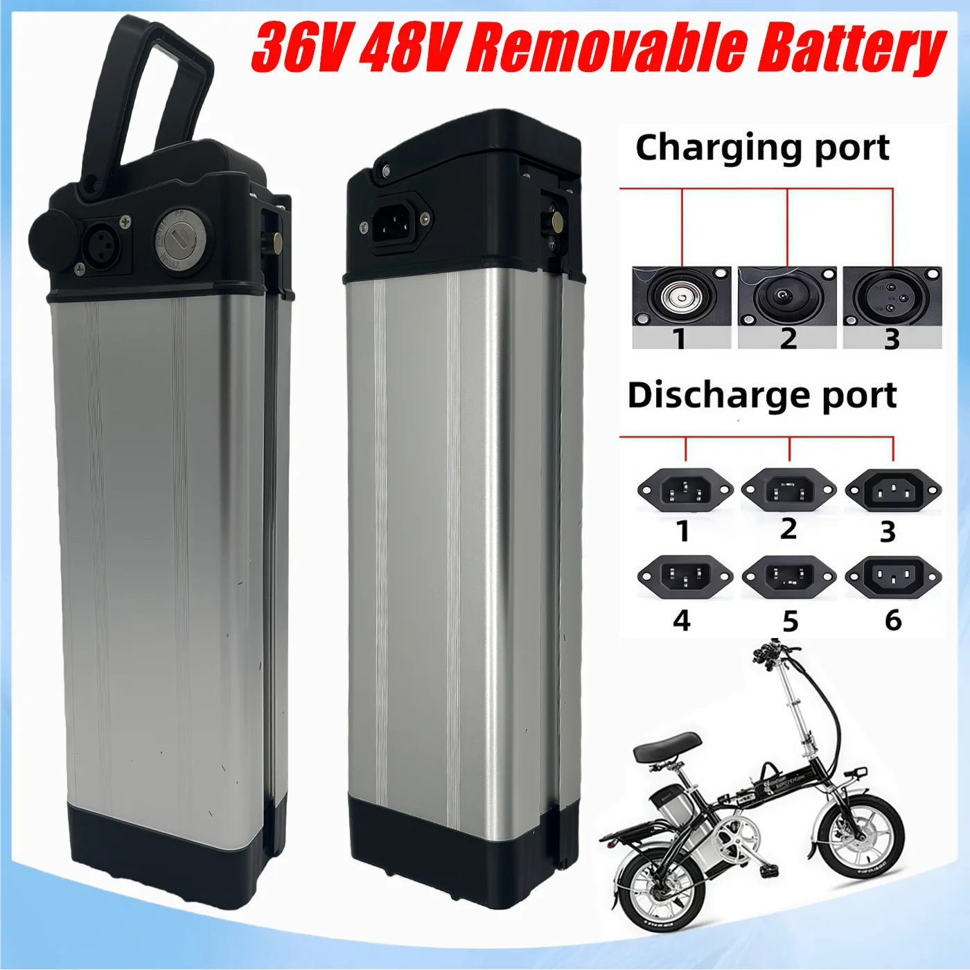 Capacité garantie 15AH, nouvelle batterie amovible originale 48V 36V adaptée aux moteurs 200W 350W 450W 750W + chargeur 1 Capacité garantie 15AH, nouvelle batterie amovible originale 48V 36V adaptée aux moteurs 200W 350W 450W 750W + chargeur 1