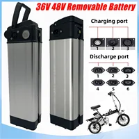 Capacité garantie 15AH, nouvelle batterie amovible originale 48V 36V adaptée aux moteurs 200W 350W 450W 750W + chargeur 1