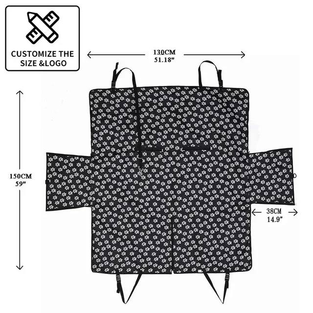 CAWAYI KENNEL Dog Carriers Waterproof Rear Back Pet Dog Car Seat Cover Mats Hammock Protector with Safety Belt Transportin Perro 2
