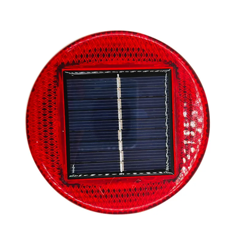 Night LED solar warning light, flashing light, magnetic suction car mounted flashing light, booth, marine flashing signal light