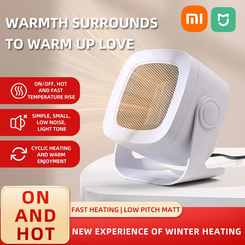 Xiaomi Mijia Electric Heater Desktop Quick Heat Mini Portable Heater PTC Ceramic Heating Warm Air Blower Warmer Machine for Home