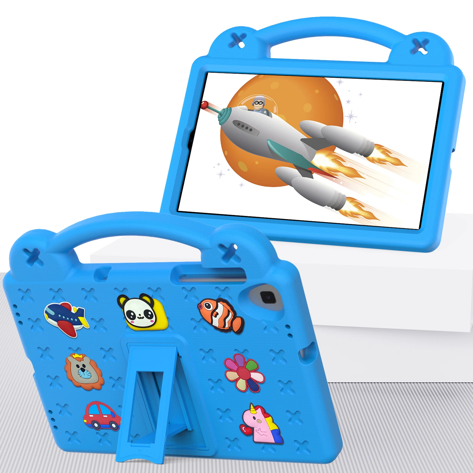 para samsung galaxy tab um caso crianças tablet eva espuma suporte capa para taba polegada