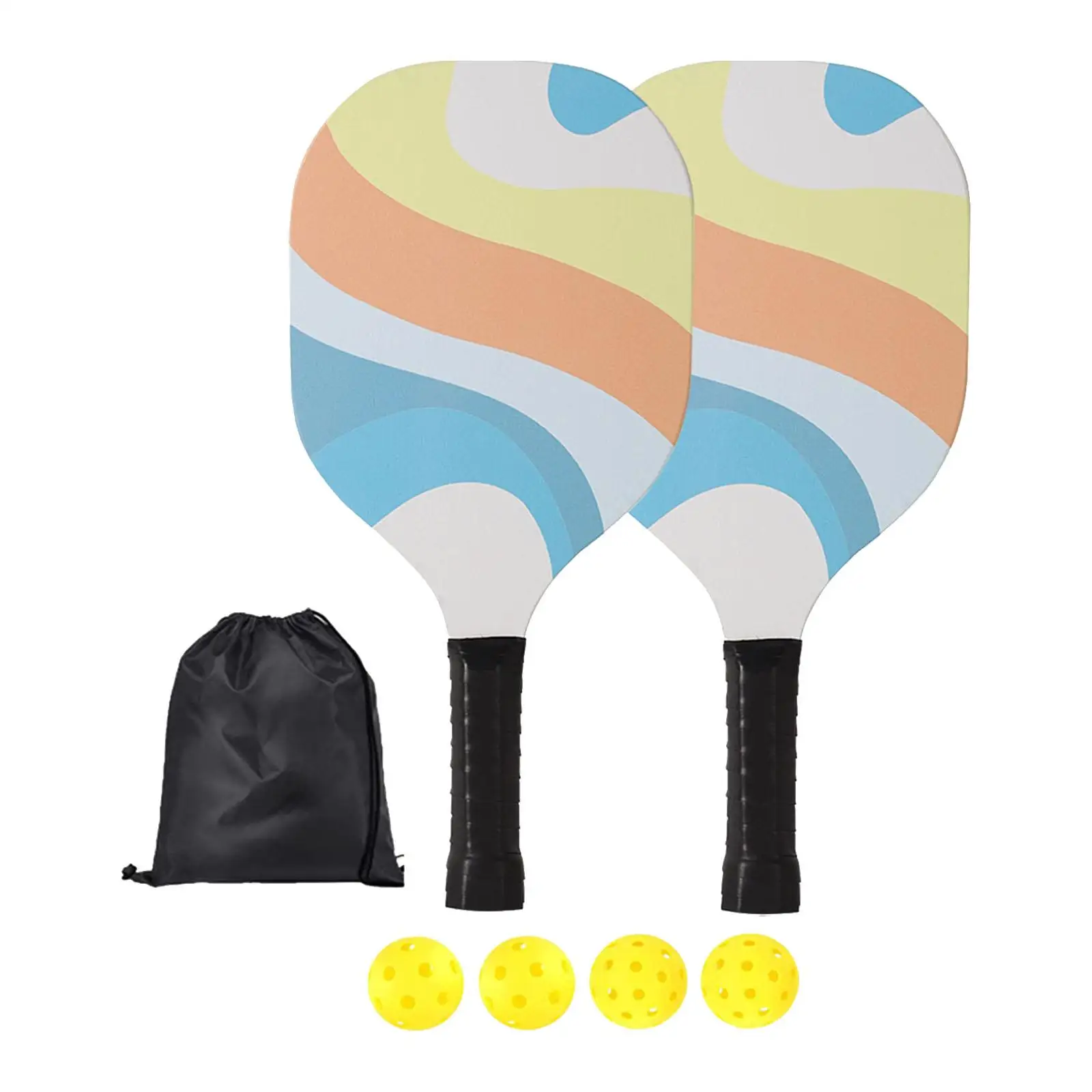 

Pickleball Paddles Includes 2 Rackets 4 Pickleballs Pickle Ball Racket for Gyms Sports Accessories Indoor and Outdoor Tournament