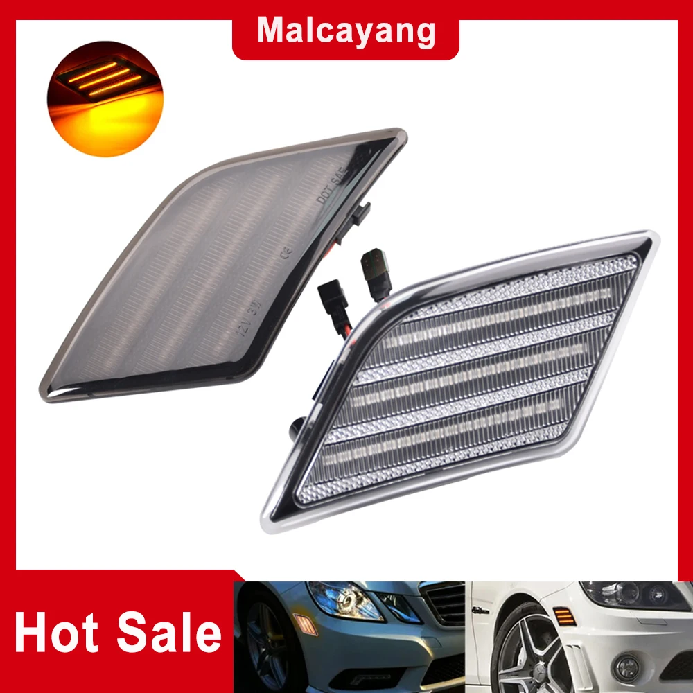 

Высокая производительность для Mercedes Benz W204 C250 C300 C350 C63 AMG 2008-2011, боковой маркер светильник, указатель поворота