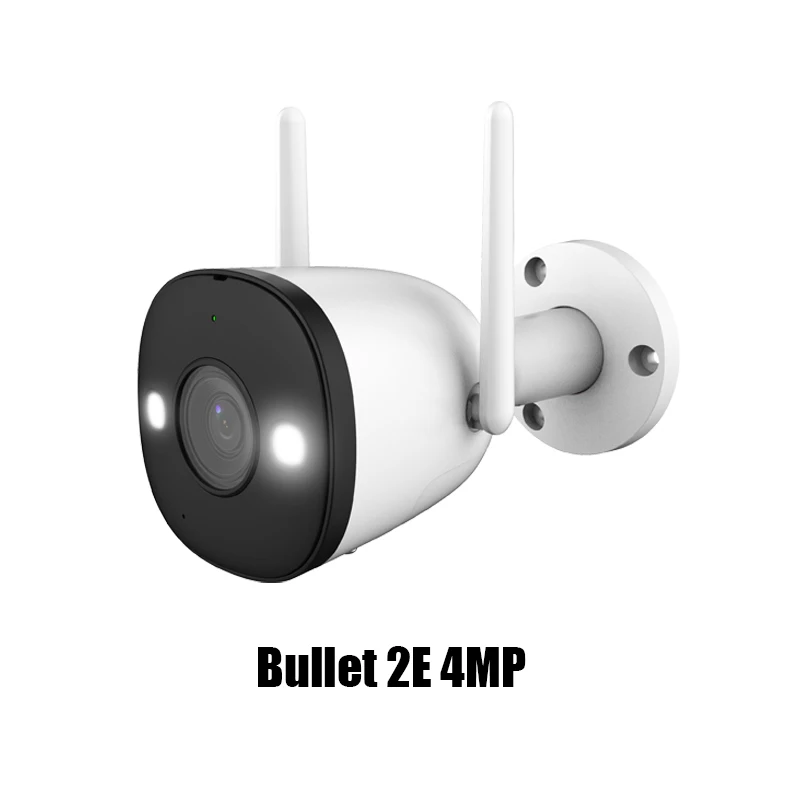 Câmera de Vigilância Externa Bullet 2E 4MP 3K com Visão Noturna em Cores, Câmera WiFi à Prova d'Água para Segurança Residencial com Detecção Humana