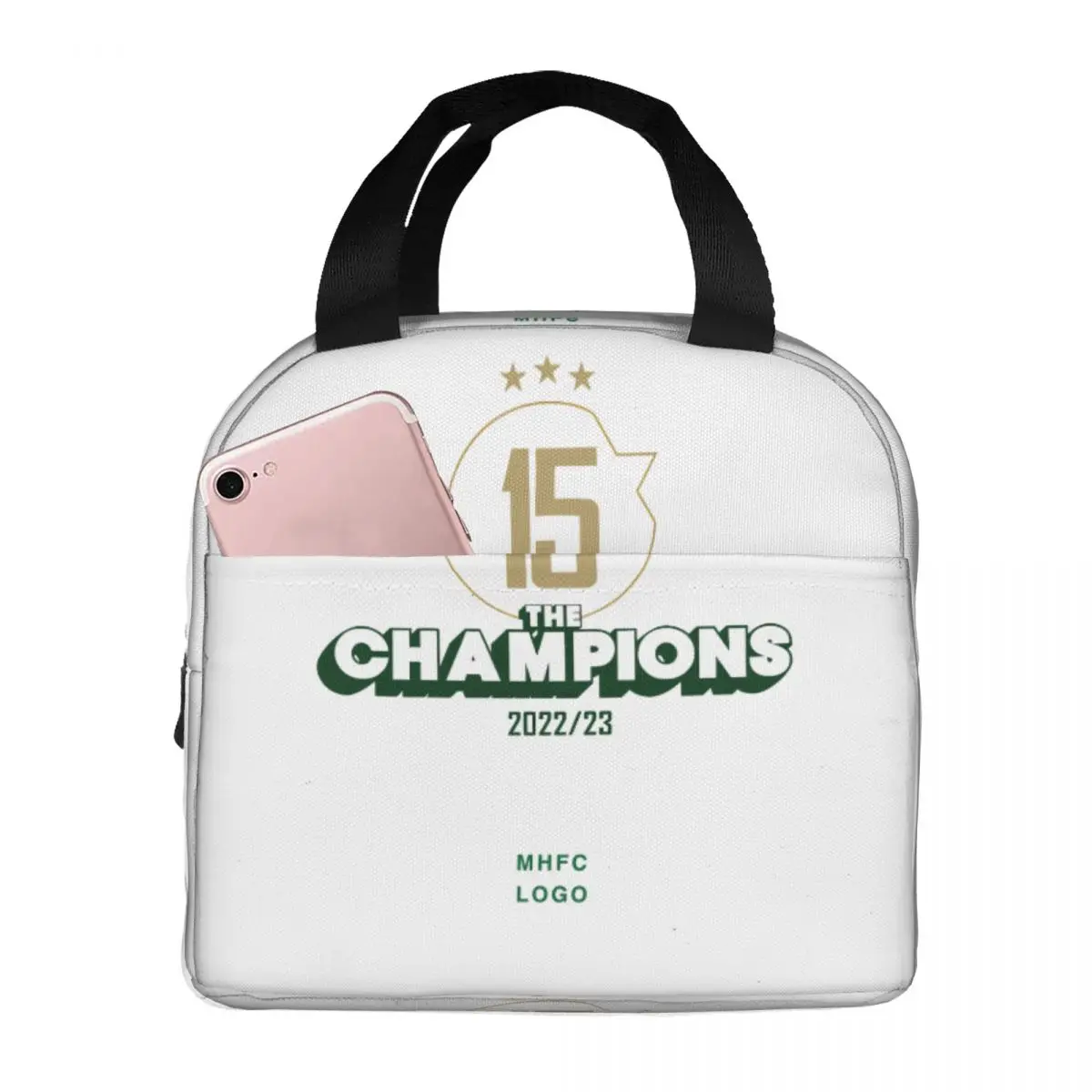 

Israel Maccabi Haifa F.C MHFC Champion Lunch Bag Tote Bag Lunch Box Insulated Lunch Container for Men and Women