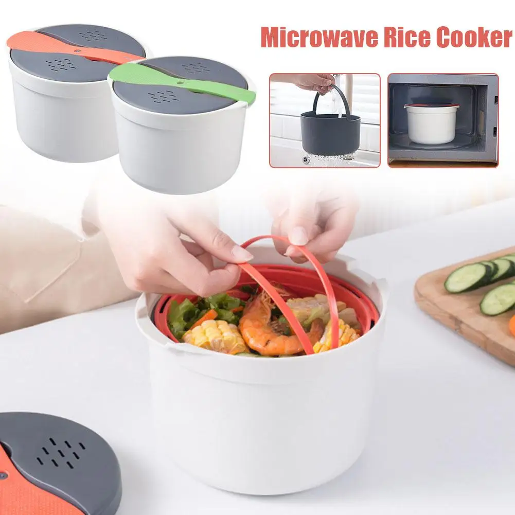 

Microwave Steamed Rice Cooker Rice Spoon Special For High-temperature Resistant Microwave Ovens Cooking Lunch Box Q8P4