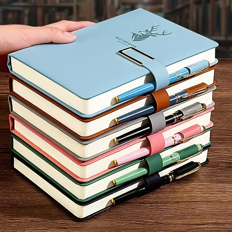 360 Pages of Premium Quality Paper A5 Minimalist Cover Notebook with Magnetic Buckle for Easy Carrying Multiple Colors Available 1