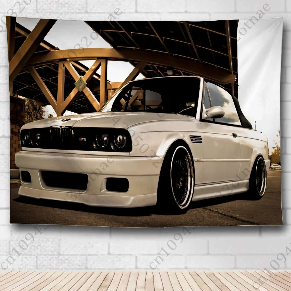 Blau R-Rot Auto E-E30 Flagge Wandteppich Kreatives Muster Foto Wohnzimmer Wandkunst Wandteppich Dekor Party Outdoor Dekorieren Banner – Detail 18