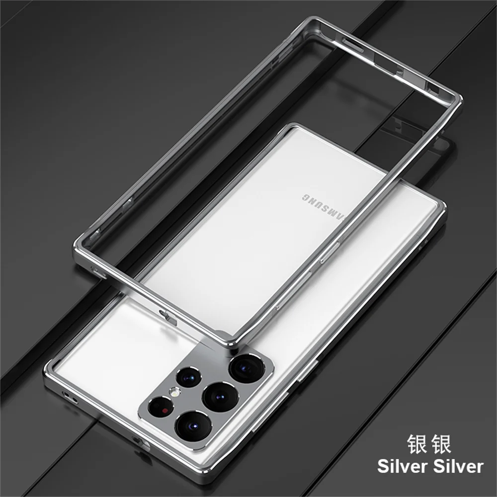 

Ультралегкий металлический чехол-бампер для Samsung Galaxy S22 Ultra, роскошный алюминиевый чехол для Samsung Galaxy S22 S22 + S22 Ultra