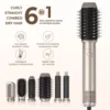 6 in 1 High-speed hot air brush Multi-function hair styler Quick drying hair with automatic curling iron Negative ion hair dryer 1